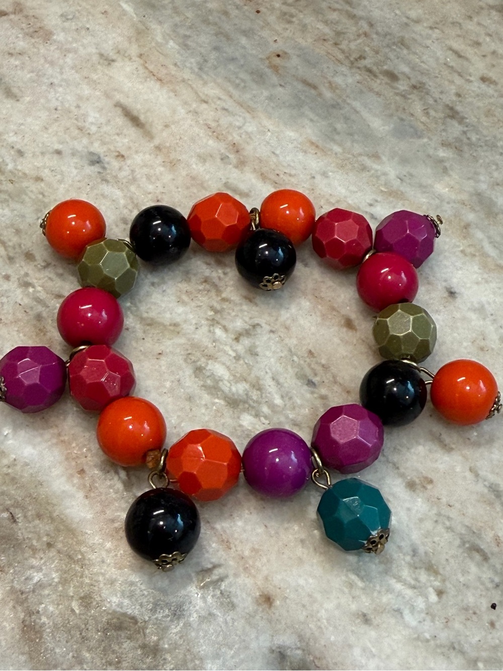 Multicolor


Fall Colored Bead Bracelet - Vibrant Statement Jewelry